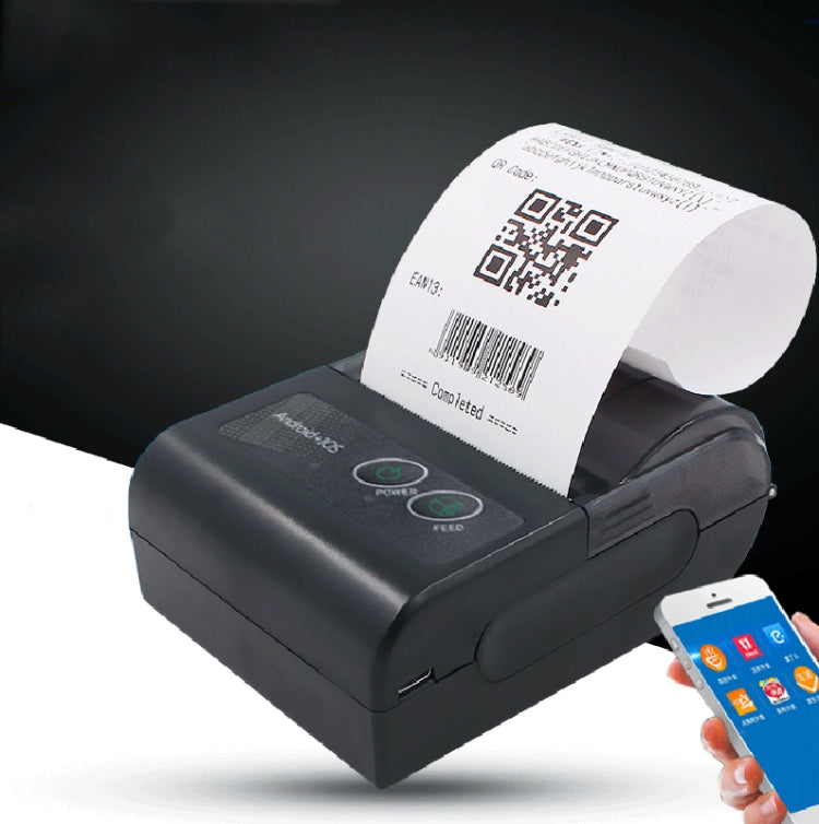 58HB6 Portable Bluetooth Thermal Printer Label Takeaway Receipt Machine, Supports Multi-Language & Symbol/Picture Printing, Model: EU Plug (Brazilian Portuguese) - Printer by PMC Jewellery | Online Shopping South Africa | PMC Jewellery | Buy Now Pay Later Mobicred