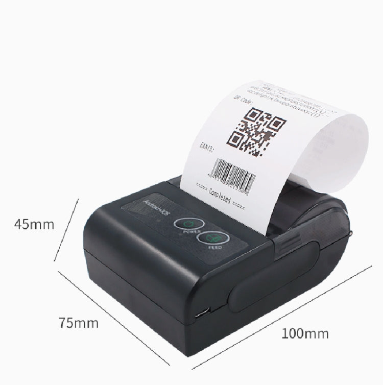 58HB6 Portable Bluetooth Thermal Printer Label Takeaway Receipt Machine, Supports Multi-Language & Symbol/Picture Printing, Model: EU Plug (Brazilian Portuguese) - Printer by PMC Jewellery | Online Shopping South Africa | PMC Jewellery | Buy Now Pay Later Mobicred