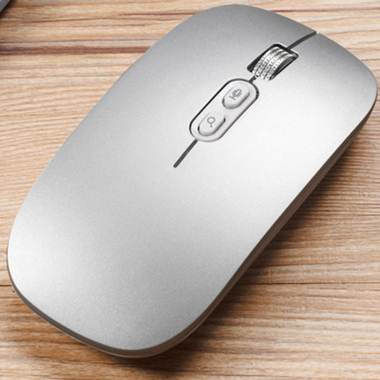 M103 1600DPI 5 Keys 2.4G Wireless Mouse Charging Ai Intelligent Voice Office Mouse, Support 28 Languages(Silver) - Wireless Mice by PMC Jewellery | Online Shopping South Africa | PMC Jewellery | Buy Now Pay Later Mobicred