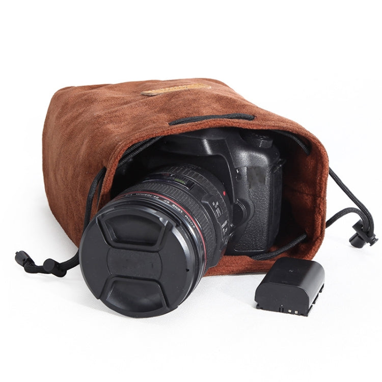 S.C.COTTON Liner Shockproof Digital Protection Portable SLR Lens Bag Micro Single Camera Bag Square Blue M - Lens Bag by S.C.COTTON | Online Shopping South Africa | PMC TechLife | Buy Now Pay Later Mobicred