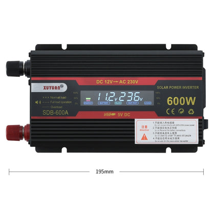 XUYUAN 600W Car Inverter LCD Display Converter, Specification: 24V to 110V -  by XUYUAN | Online Shopping South Africa | PMC Jewellery | Buy Now Pay Later Mobicred