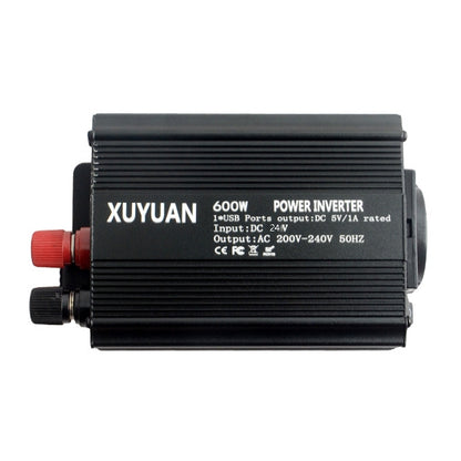 XUYUAN 600W Solar Car Home Inverter USB Charging Converter, EU Plug, Specification: 24V to 220V -  by XUYUAN | Online Shopping South Africa | PMC Jewellery | Buy Now Pay Later Mobicred