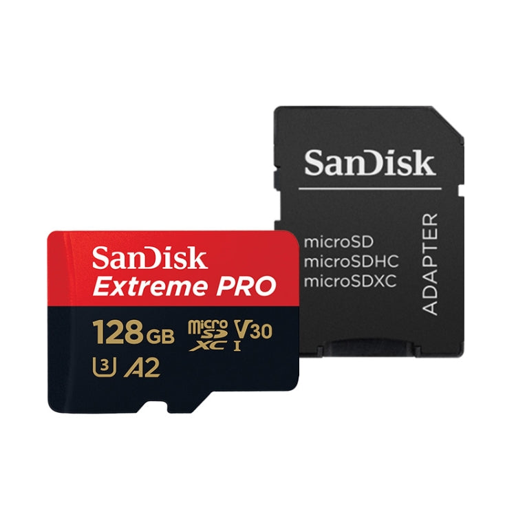 SanDisk U3 High-Speed Micro SD Card  TF Card Memory Card for GoPro Sports Camera, Drone, Monitoring 128GB(A2), Colour: Black Card - Micro SD Card by SanDisk | Online Shopping South Africa | PMC Jewellery | Buy Now Pay Later Mobicred