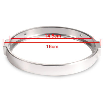 5.75 Inch Round Retro Headlight Ring Motorcycle Headlight Modification Parts(Silver) - Others by PMC Jewellery | Online Shopping South Africa | PMC Jewellery | Buy Now Pay Later Mobicred