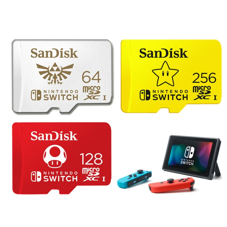 SanDisk SDSQXAO TF Card Micro SD Memory Card for Nintendo Switch Game Console, Capacity: 256GB Gold - Micro SD Card by SanDisk | Online Shopping South Africa | PMC Jewellery | Buy Now Pay Later Mobicred