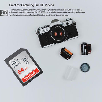 SanDisk Video Camera High Speed Memory Card SD Card, Colour: Silver Card, Capacity: 128GB - SD Card by SanDisk | Online Shopping South Africa | PMC Jewellery | Buy Now Pay Later Mobicred