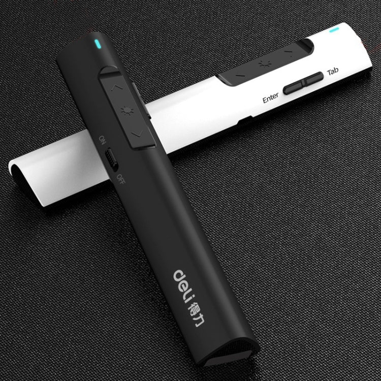 Deli 2.4G Flip Pen Business Presentation Remote Control Pen, Model: TM2801 White (Red Light) - free shipping - PMC Jewellery - Order now!