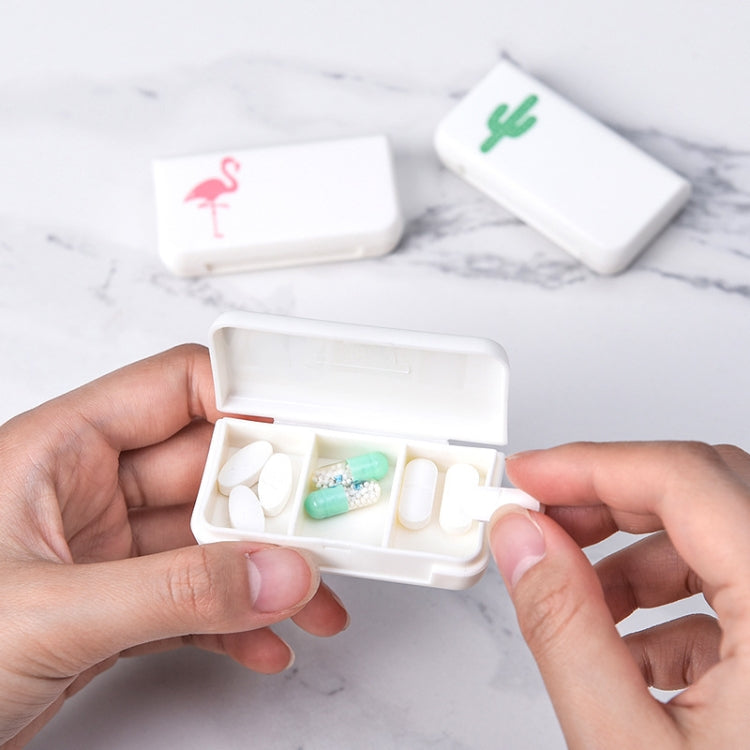 8 PCS Small Portable Moisture-proof Sealed Medicine Box 3 Compartments A Day Medicine Divided(Pineapple) - free shipping - PMC TechLife - Order now!