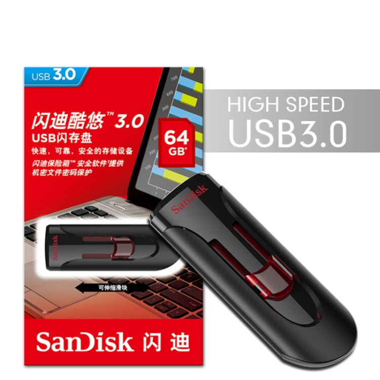 SanDisk CZ600 USB 3.0 High Speed U Disk, Capacity: 256GB - USB Flash Drives by SanDisk | Online Shopping South Africa | PMC Jewellery | Buy Now Pay Later Mobicred