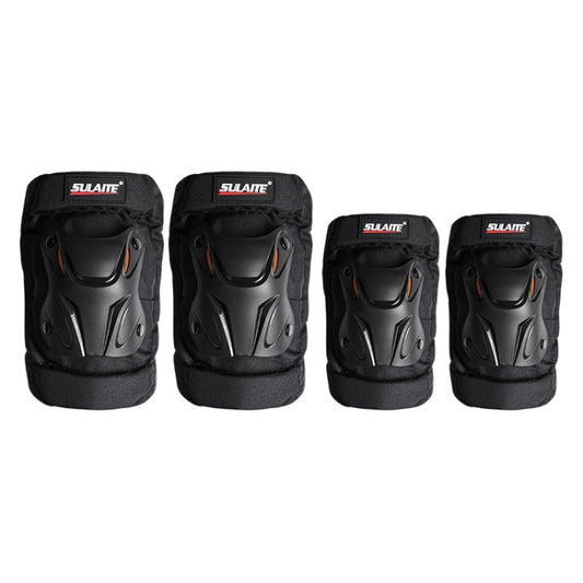 SULAITE Motorcycle Riding Equipment Protective Gear Off-Road Riding Anti-Fall Protector, Specification: Knee Pads+Elbow Pad - Protective Gear by SULAITE | Online Shopping South Africa | PMC Jewellery | Buy Now Pay Later Mobicred