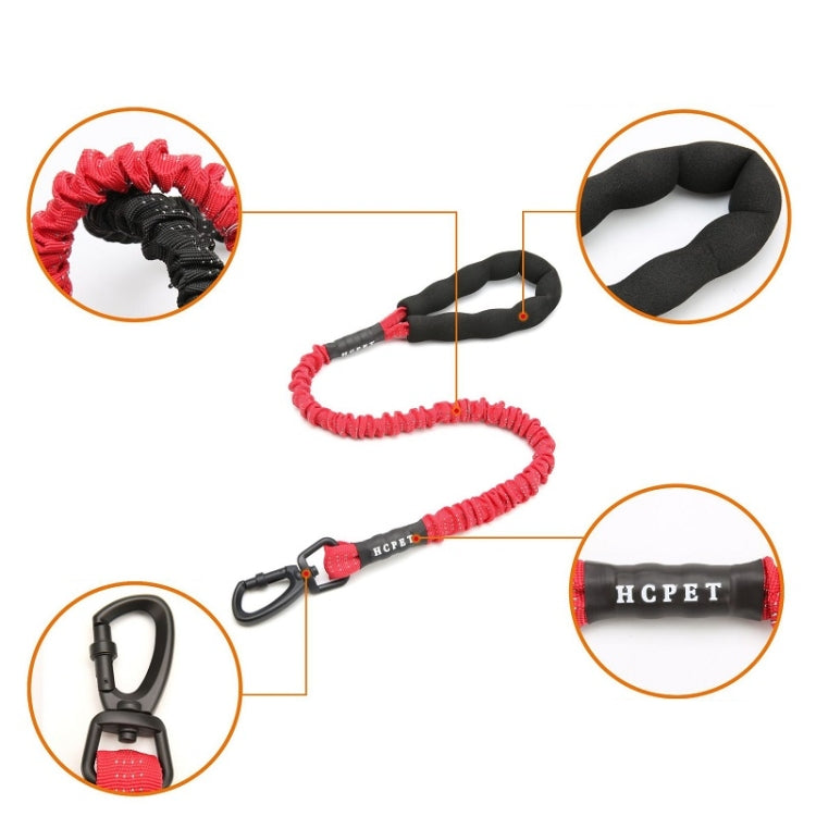 HCPET Dog Traction Rope Pet High-Elastic Explosion-Proof Elastic Rope, Length: 120cm(Black) - Leashes & Chest Strap by HCPET | Online Shopping South Africa | PMC Jewellery