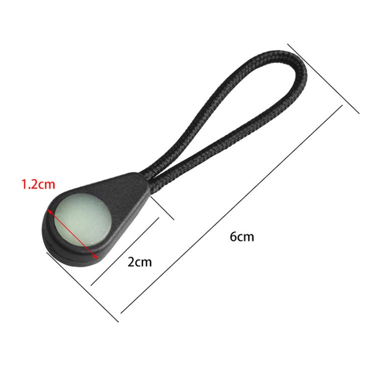 100pcs  Mountaineering Camping Backpack Zipper Pull Outdoor Anti-Lost Eye-Catching Luminous Accessories Self-Luminous Drawstring - Others by PMc TechLife | Online Shopping South Africa | PMc TechLife | Buy Now Pay Later Mobicred