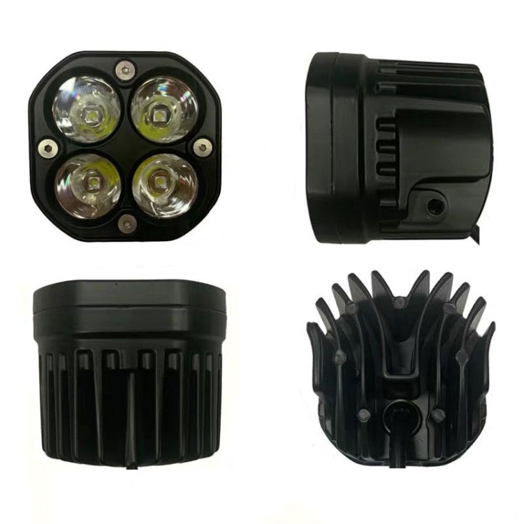 40W White Light Motorcycle LED Spotlight Headlight Car Front Bumper Light Off-Road Vehicle Modified Roof Light - Headlights by PMC TechLife | Online Shopping South Africa | PMC TechLife | Buy Now Pay Later Mobicred