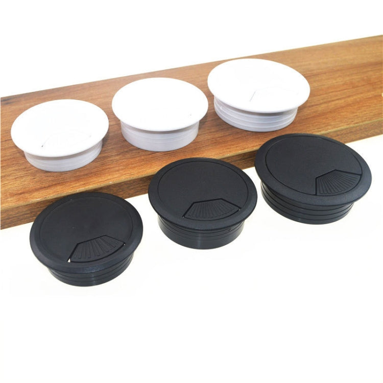 20 PCS ABS Plastic Round Cable Box Computer Desk Cable Hole Cover, Specification:  50mm (White) - Furniture Accessories by PMC TechLife | Online Shopping South Africa | PMC TechLife | Buy Now Pay Later Mobicred