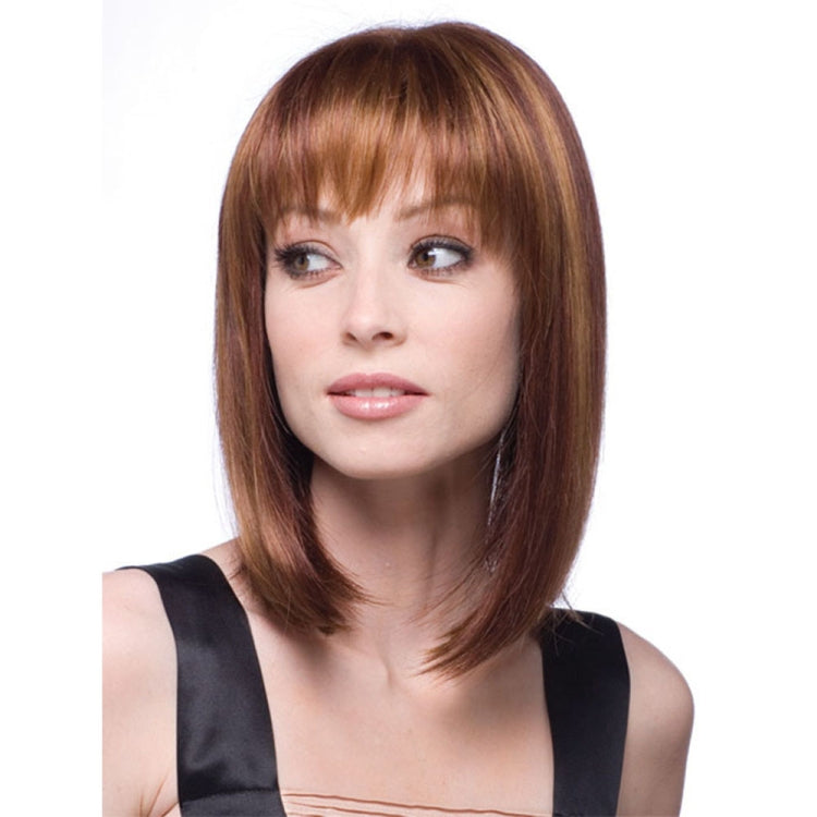 Women Medium Long Style Straight Hair Headgear(Brown) - free shipping - PMC TechLife - Order now!