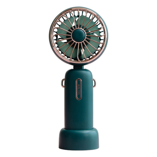 WT-F40 Household Outdoor Handheld Flip Fan Portable USB Retro Folding Desktop Fan(Vintage Green) - Electric Fans by PMC Jewellery | Online Shopping South Africa | PMC Jewellery | Buy Now Pay Later Mobicred