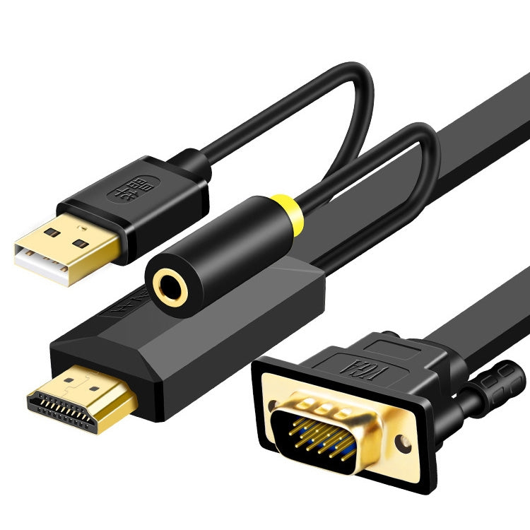 10m JH HV10 1080P HDMI to VGA Cable Projector TV Box Computer Notebook Industrial Display Adapter Cable - free shipping - PMC Jewellery - Order now!