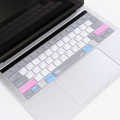 JRC English Version Colored Silicone Laptop Keyboard Protective Film For MacBook Pro 13.3 inch A1278(Soothing Color) - Keyboard Protector by JRC | Online Shopping South Africa | PMC Jewellery | Buy Now Pay Later Mobicred