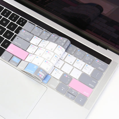 JRC English Version Colored Silicone Laptop Keyboard Protective Film For MacBook Pro 15.4 inch A1707 & A1990 (with Touch Bar)(Soothing Color) - Keyboard Protector by JRC | Online Shopping South Africa | PMC Jewellery | Buy Now Pay Later Mobicred