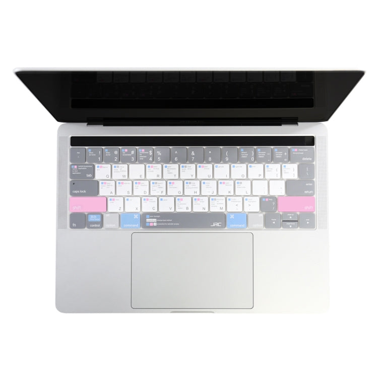 JRC English Version Colored Silicone Laptop Keyboard Protective Film For MacBook Pro 13.3 inch A1706 & A1989 & A2159 (with Touch Bar)(Soothing Color) - Keyboard Protector by JRC | Online Shopping South Africa | PMC Jewellery | Buy Now Pay Later Mobicred