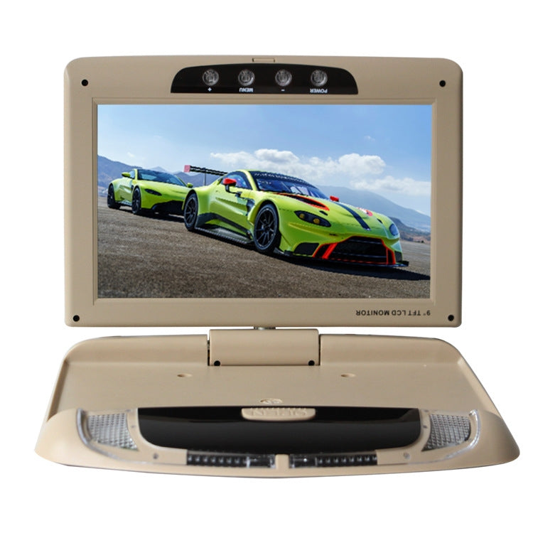 9 Inch Car HD Car Reversing Display Car Ceiling Display(Beige) - Car Monitor by PMC Jewellery | Online Shopping South Africa | PMC Jewellery | Buy Now Pay Later Mobicred