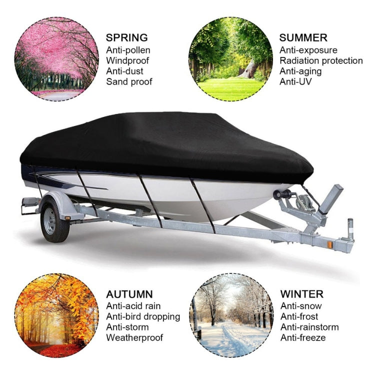 210D Waterproof Boat Cover Speedboat Towed Fishing V-Shaped Boat Cover Rain And Sun Protection Cover, Specification:  20-22FT  700x320cm - Marine Accessories & Parts by PMC Jewellery | Online Shopping South Africa | PMC Jewellery | Buy Now Pay Later Mobicred