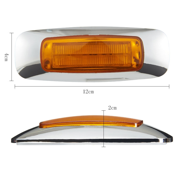 2 PCS 12/24V 8 LEDs Explosion Lightning Plating Edge Light Side Tail Light(Red) - Warning Lights by PMC TechLife | Online Shopping South Africa | PMC TechLife | Buy Now Pay Later Mobicred