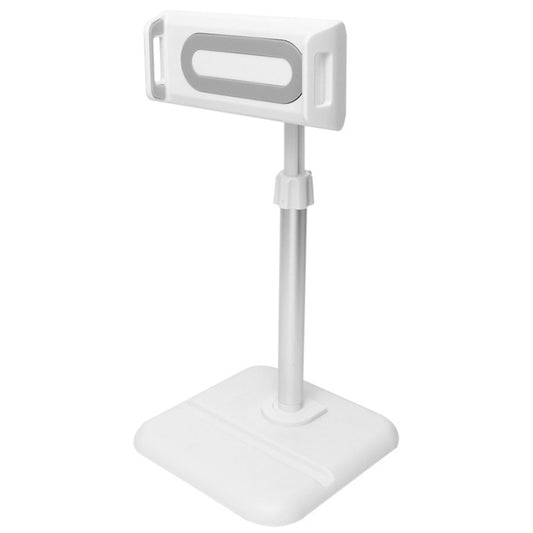 Telescopic Adjustment Live Frame Desktop Tablet Mobile Phone Bracket, Specification: K05 Flat Plate  (White Gray) - Stand by PMC Jewellery | Online Shopping South Africa | PMC Jewellery | Buy Now Pay Later Mobicred