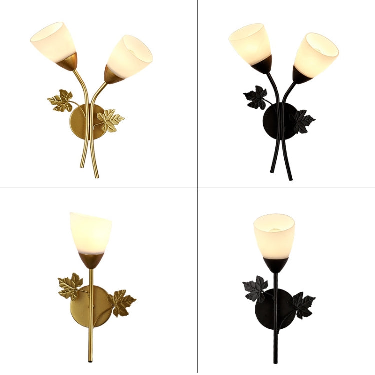 6014 Iron Wall Lights LED Bedroom Bedside Lights Postmodern Corridor Trump Light Hotel Restaurant Lighting, Power source:  12W White Light( Black Single Head) - Wall Lamps by PMc TechLife | Online Shopping South Africa | PMc TechLife | Buy Now Pay Later Mobicred