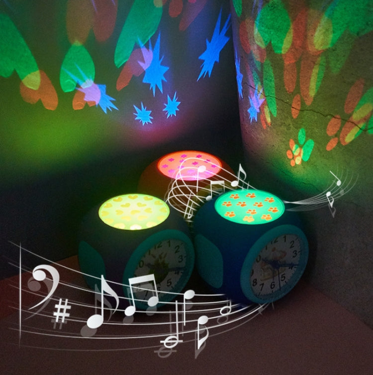Children Romantic Starry Sky Projection Music Pointer Alarm Clock(Purple) - Novelty Clock by PMc TechLife | Online Shopping South Africa | PMc TechLife | Buy Now Pay Later Mobicred