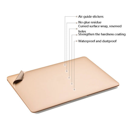 JRC Laptop Film Computer Top Shell Body Protection Sticker For MacBook Pro 16 inch A2141(Champagne Gold) - Protector Sticker by JRC | Online Shopping South Africa | PMC Jewellery | Buy Now Pay Later Mobicred