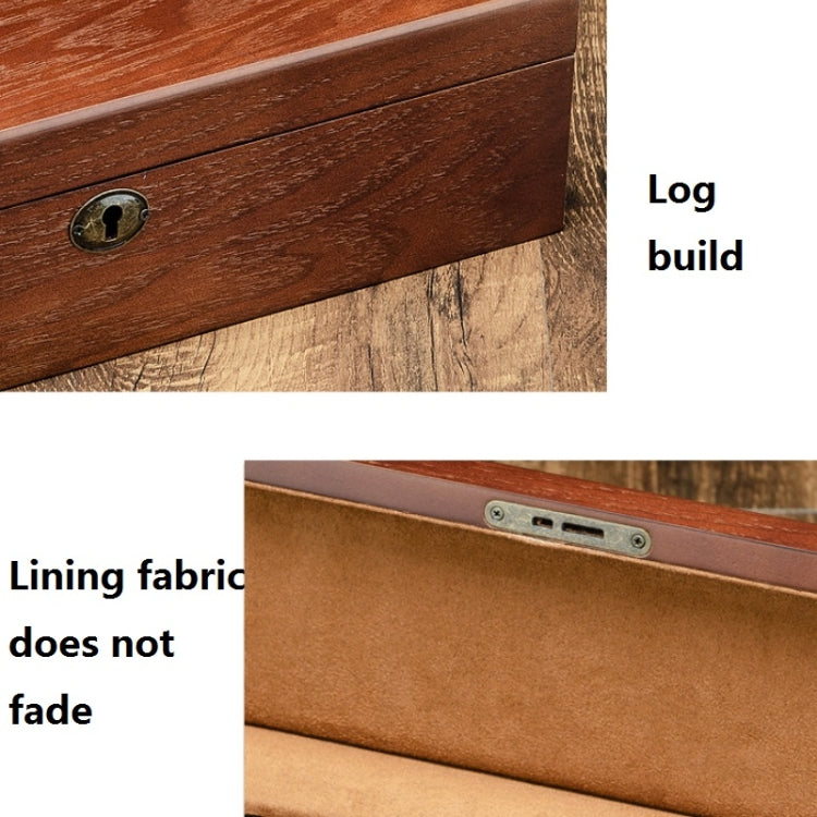 6 Slots Willow Watch Storage Box Jewelry Collection Display Box With Lock(Rectangle) - free shipping - PMc TechLife - Order now!