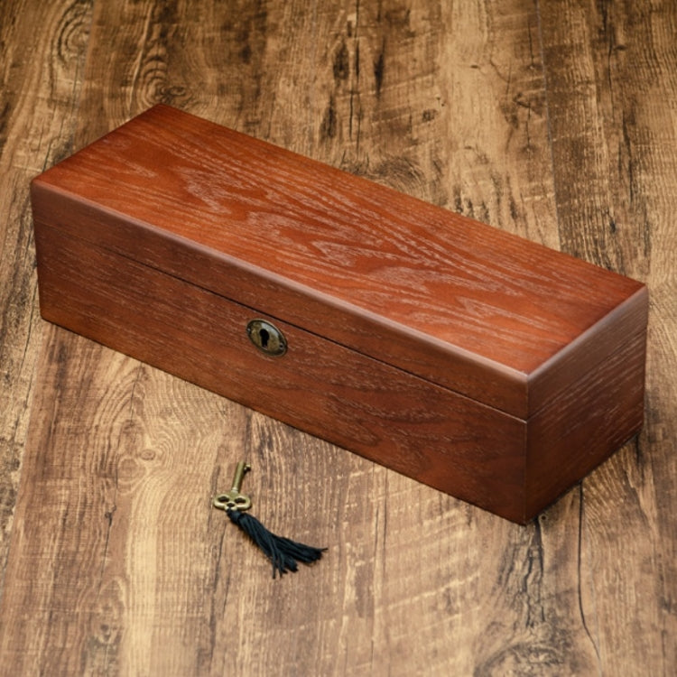 6 Slots Willow Watch Storage Box Jewelry Collection Display Box With Lock(Rectangle) - free shipping - PMc TechLife - Order now!