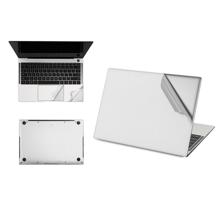 JRC 4 in 1 Computer Upper Cover + Lower Cover + Full Support Sticker + Touch Sticker Film Notebook Shell Protective Film For Huawei Matebook X Pro 2019 / 2020 (Silver) - Screen & Keyboard Cover by JRC | Online Shopping South Africa | PMC Jewellery | Buy Now Pay Later Mobicred