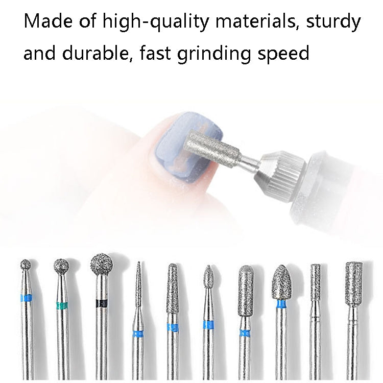 Tungsten Steel Alloy Nail Art Polished Head Set Grinding Machine Drain Brush Dead Polishing Tool, Specification: ZH03 - Grinding Tools & Accessories by PMC Jewellery | Online Shopping South Africa | PMC Jewellery | Buy Now Pay Later Mobicred