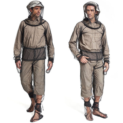 Camping Adventure Anti-Mosquito Suit Summer Fishing Breathable Mesh Clothes, Specification: Four-piece(S / M) - Anti-mosquito Clothing by PMC Jewellery | Online Shopping South Africa | PMC Jewellery | Buy Now Pay Later Mobicred