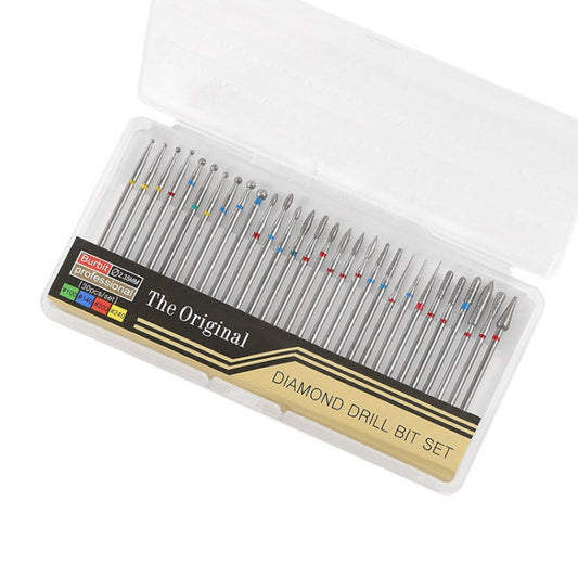 30 Pieces Nail Grinding Heads Set Gold Grinding Heads Nail Remover Tool Set, Color Classification: B Type - Grinding Tools & Accessories by PMC Jewellery | Online Shopping South Africa | PMC Jewellery | Buy Now Pay Later Mobicred