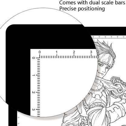 A4-D26  Charging Copy Table Soft Light Eye Protection Edging Copy Board Drawing Board(White) -  by PMC Jewellery | Online Shopping South Africa | PMC Jewellery | Buy Now Pay Later Mobicred