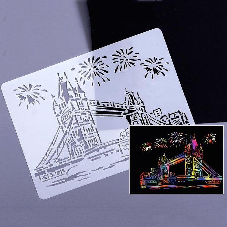 Tower System (5pcs / Set) Construction Series Painting Template Theme City A4 Label Template - Art Supplies by PMC TechLife | Online Shopping South Africa | PMC TechLife | Buy Now Pay Later Mobicred