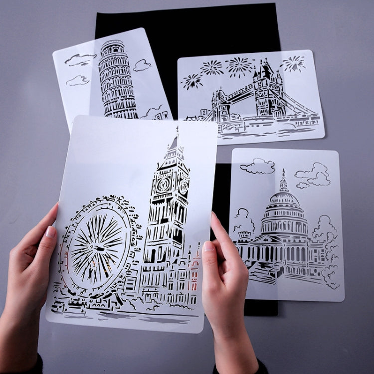 4 Big Ben Construction Series Painting Template Theme City A4 Label Template - Art Supplies by PMC TechLife | Online Shopping South Africa | PMC TechLife | Buy Now Pay Later Mobicred