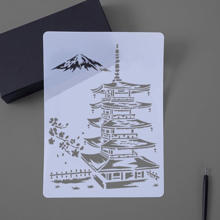 8 Five-storied Pagoda Construction Series Painting Template Theme City A4 Label Template - Art Supplies by PMC TechLife | Online Shopping South Africa | PMC TechLife | Buy Now Pay Later Mobicred