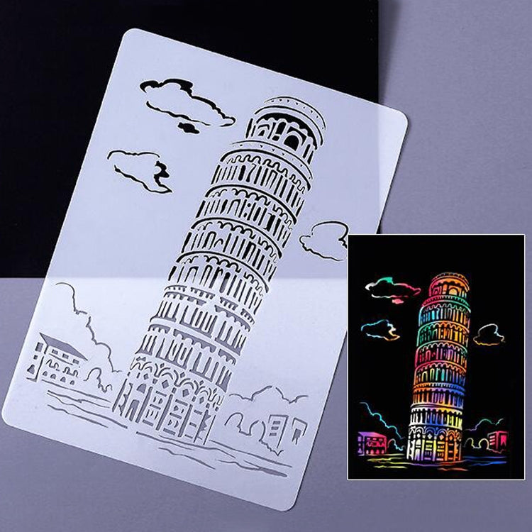 8 Five-storied Pagoda Construction Series Painting Template Theme City A4 Label Template - Art Supplies by PMC TechLife | Online Shopping South Africa | PMC TechLife | Buy Now Pay Later Mobicred
