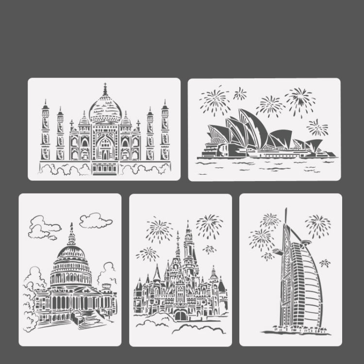 10 Sailing Hotel Construction Series Painting Template Theme City A4 Label Template - Art Supplies by PMC TechLife | Online Shopping South Africa | PMC TechLife | Buy Now Pay Later Mobicred
