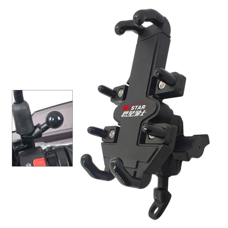 N-STAR Motorcycle Bicycle Composite Version Of Mobile Phone Bracket Multifunctional Accessories Lightweight Riding Equipment(Crooked Ball Head) - Holders by N-STAR | Online Shopping South Africa | PMC Jewellery | Buy Now Pay Later Mobicred