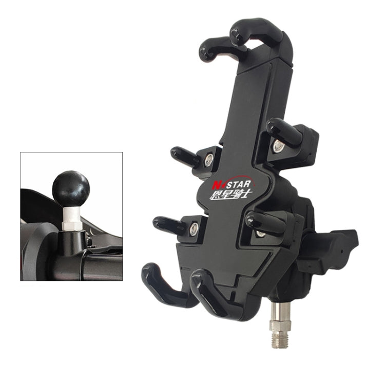 N-STAR Motorcycle Bicycle Composite Version Of Mobile Phone Bracket Multifunctional Accessories Lightweight Riding Equipment(M10 Ball Head) - Holders by N-STAR | Online Shopping South Africa | PMC Jewellery | Buy Now Pay Later Mobicred