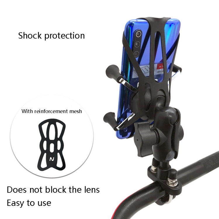 N-STAR N002 Motorcycle Bicycle Mobile Phone Bracket Riding Equipment(Large T Head) - Holders by N-STAR | Online Shopping South Africa | PMC Jewellery | Buy Now Pay Later Mobicred
