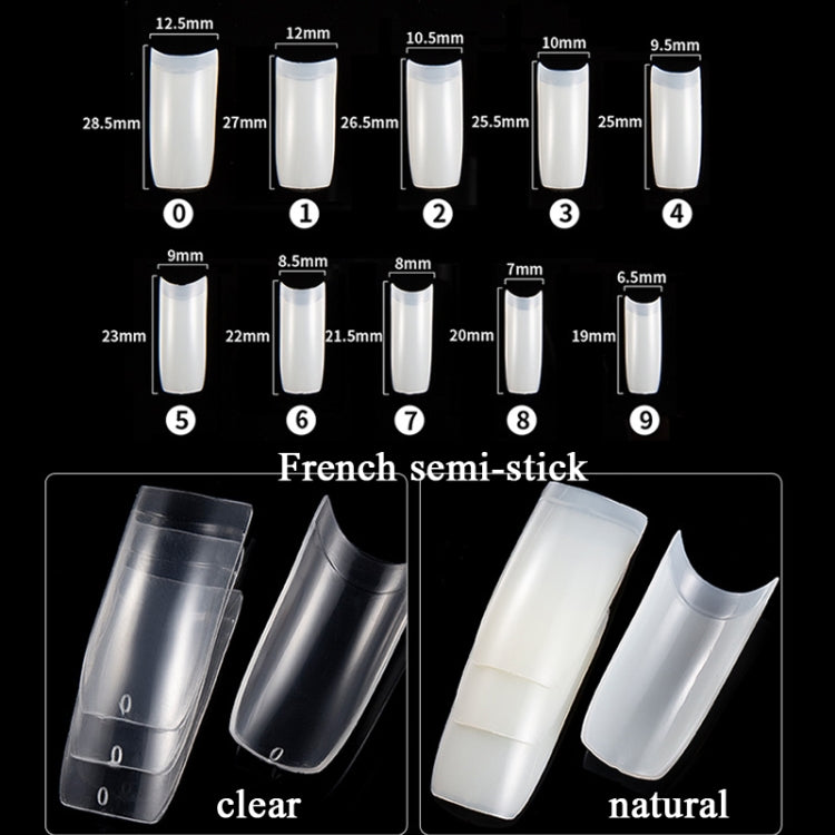 Manicure Tool  Set Fingernails Word Cut Set, Specification: Transparent French Large Set - free shipping - PMC Jewellery - Order now!