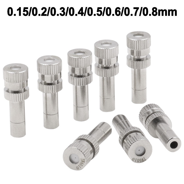 6mm Humidifying And Dedusting Cooling Atomizing Sprinkler Quick-Plug Fog Misting Nozzle, Model: 0.15mm - Watering & Irrigation by PMC TechLife | Online Shopping South Africa | PMC TechLife