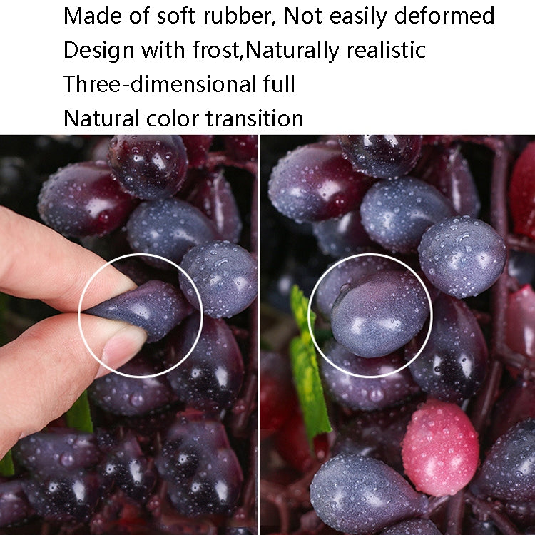 2 Bunches 110 Black Grapes Simulation Fruit Simulation Grapes PVC with Cream Grape Shoot Props - free shipping - PMC TechLife - Order now!