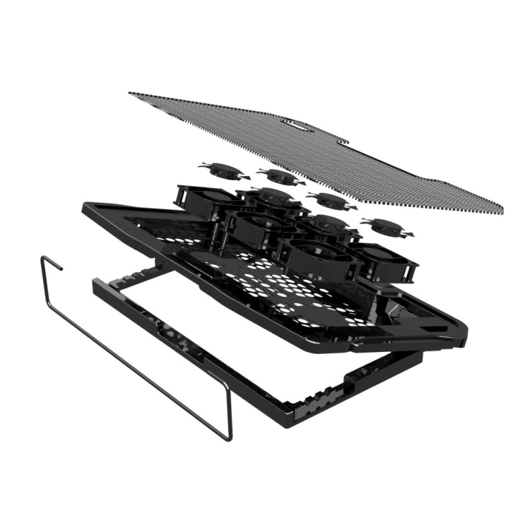NUOXI H9 Notebook Radiator Computer Base Fan Bracket Pad(Black) - free shipping - PMC Jewellery - Order now!